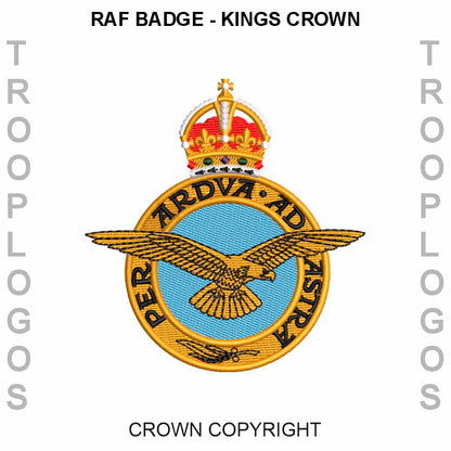 RAF Badge Kings Crown