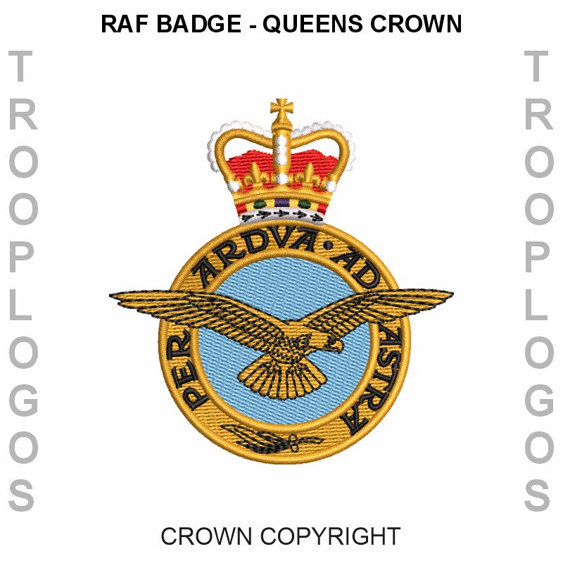 RAF Badge Queens Crown
