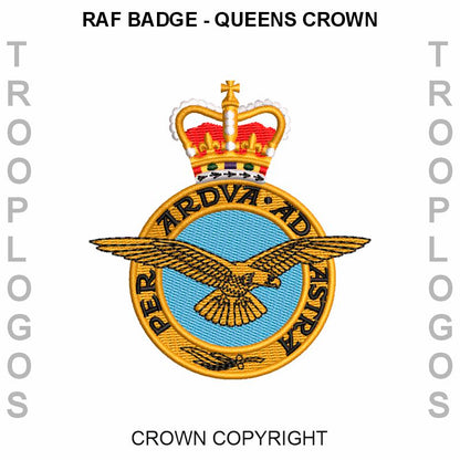 RAF Badge Queens Crown
