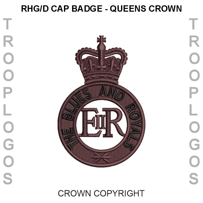 RHGD Cap badge Queens Crown