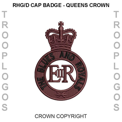 RHGD Cap badge Queens Crown