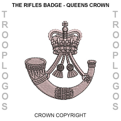 The Rifles Badge Queens Crown