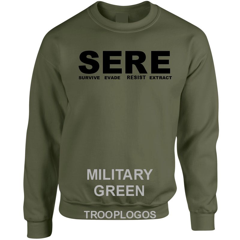 SERE Survive Evade Resist Extract Printed Unisex Sweatshirt