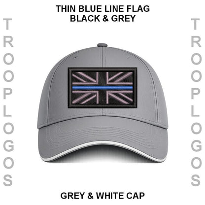 Thin Blue Line Embroidered Baseball Cap