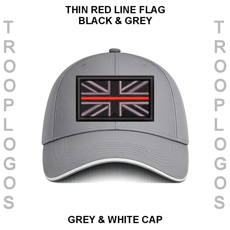 Thin Red Line Fire Rescue Embroidered Baseball Cap