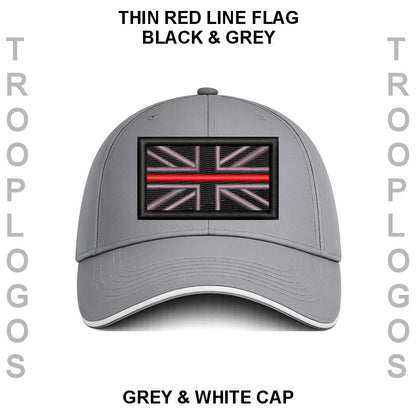 Thin Red Line Fire Rescue Embroidered Baseball Cap