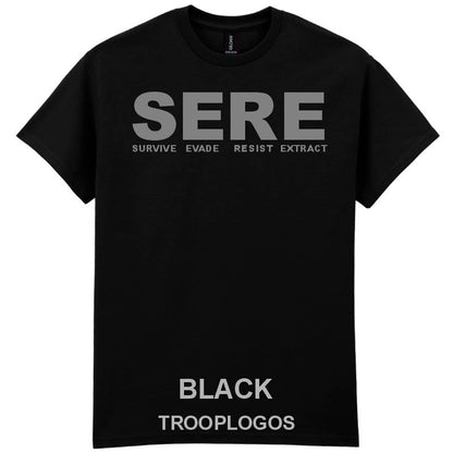 SERE Survive Evade Resist Extract Printed Cotton Unisex T-shirt