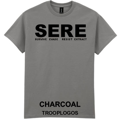 SERE Survive Evade Resist Extract Printed Cotton Unisex T-shirt