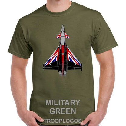 RAF Typhoon Black Jack Livery Printed Cotton T-shirt