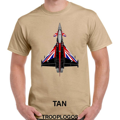 RAF Typhoon Black Jack Livery Printed Cotton T-shirt