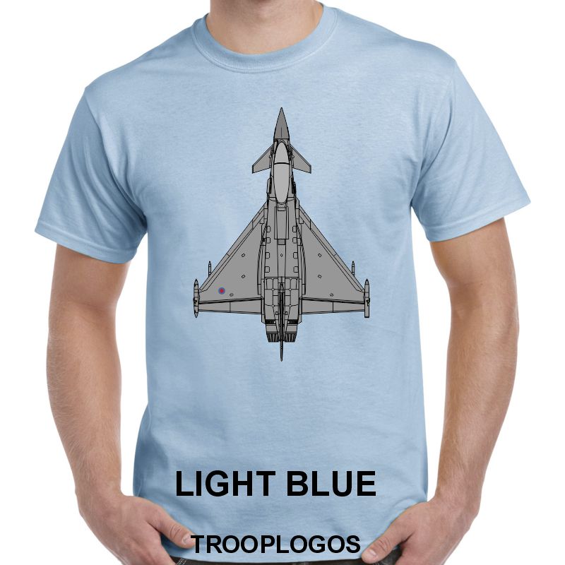 RAF Typhoon Top View Printed Cotton T-shirt
