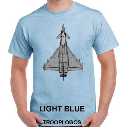 RAF Typhoon Top View Printed Cotton T-shirt