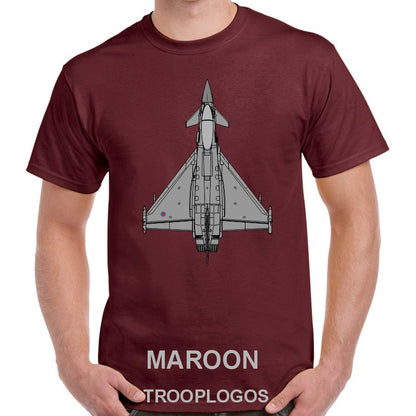 RAF Typhoon Top View Printed Cotton T-shirt