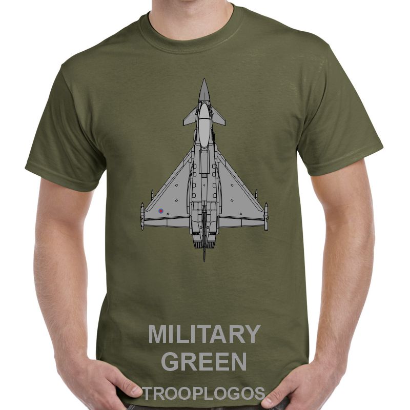 RAF Typhoon Top View Printed T-shirt
