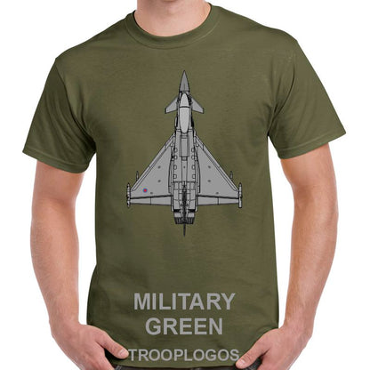 RAF Typhoon Top View Printed T-shirt