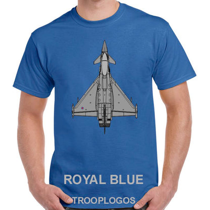 RAF Typhoon Top View Printed Cotton T-shirt