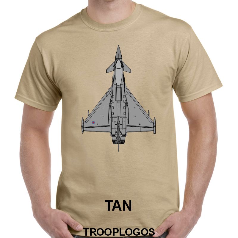 RAF Typhoon Top View Printed Cotton T-shirt