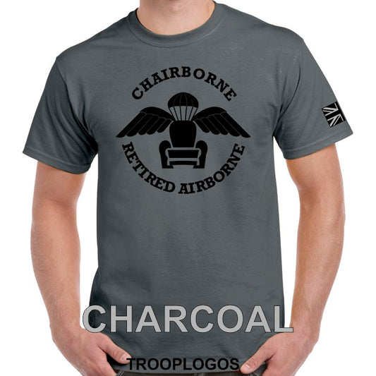 Chairborne Retired Airborne Printed T-shirt